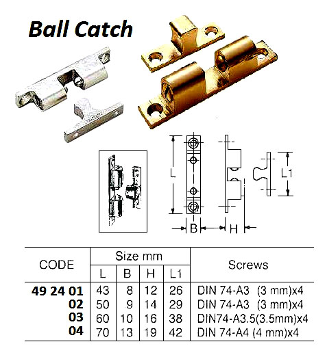 BALL CATCHS L=50 MM