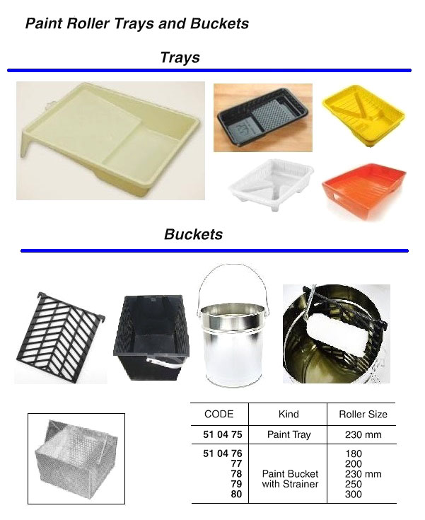 TINNED PAINT BUCKET WITH STRAINER FOR 180 MM PAINT ROLLER
