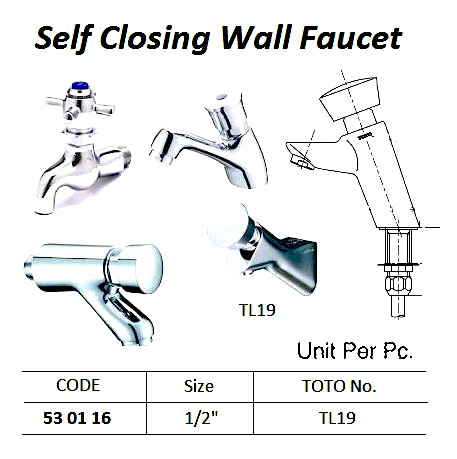 LONG SHANK WALL FAUCET WITH ADJUSTABLE FLANGE 20 (3/4)