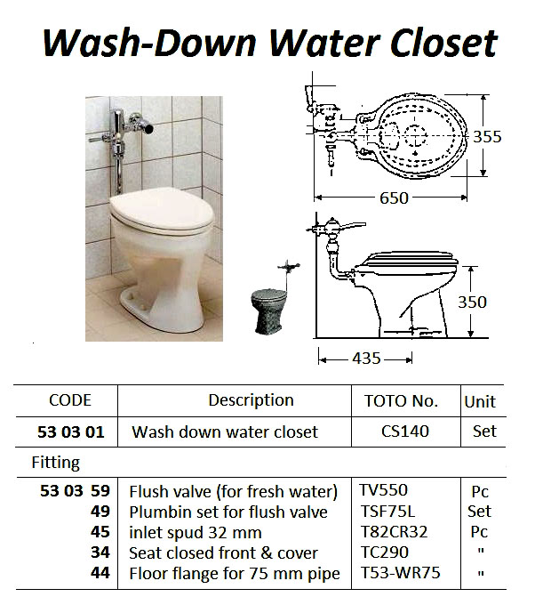 WALL HUNG HAND BASIN, LARGE SIZE, L240C