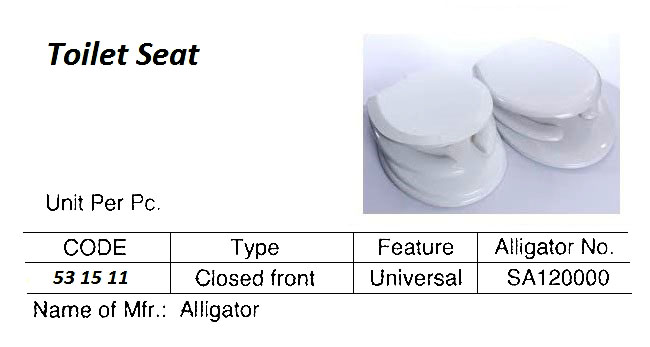 WATER CLOSET, COMBINATION, P-TRAP