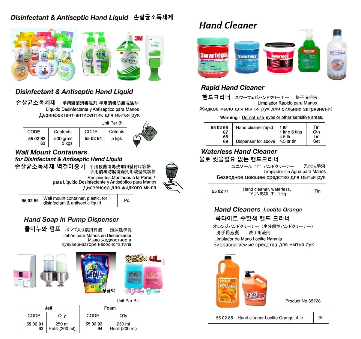 RAPID HAND CLEANER, SWARFEGA 1 KG | 1 kg, DNT, Korea (2019-1)