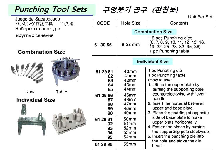 ROUND HOLE PUNCH, 50 MM | Korea (2019-1)