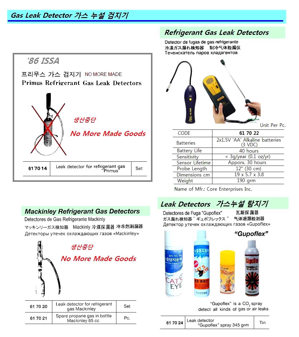 MACKINLY REFRIGERANT GAS DETECTOR