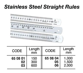 ST.STEEL STRAIGHT RULE, 600 MM | China (2018-6)