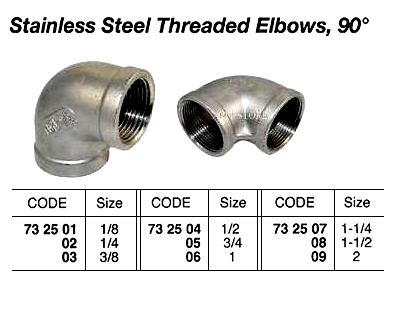 ST.STEEL THREADED ELBOW, 90 DEG, 1-1/2 | (2015-9)