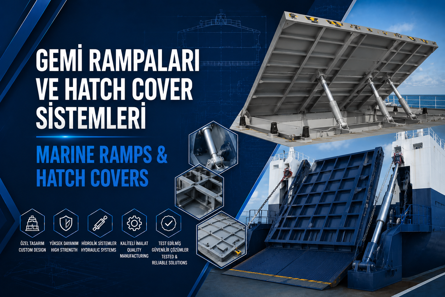 Gemi Rampaları ve Hatch Cover Sistemleri İmalatı
