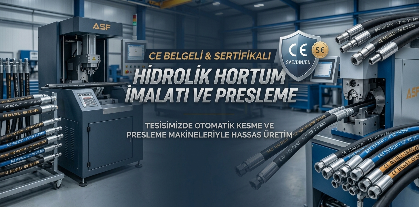 CE Belgeli Hidrolik Hortum İmalatı ve Presleme Hizmetleri